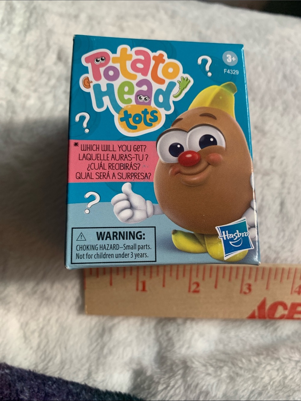 Hasbro Potato Head Tots Surprise Box - Blue Packaging with Yellow Hat